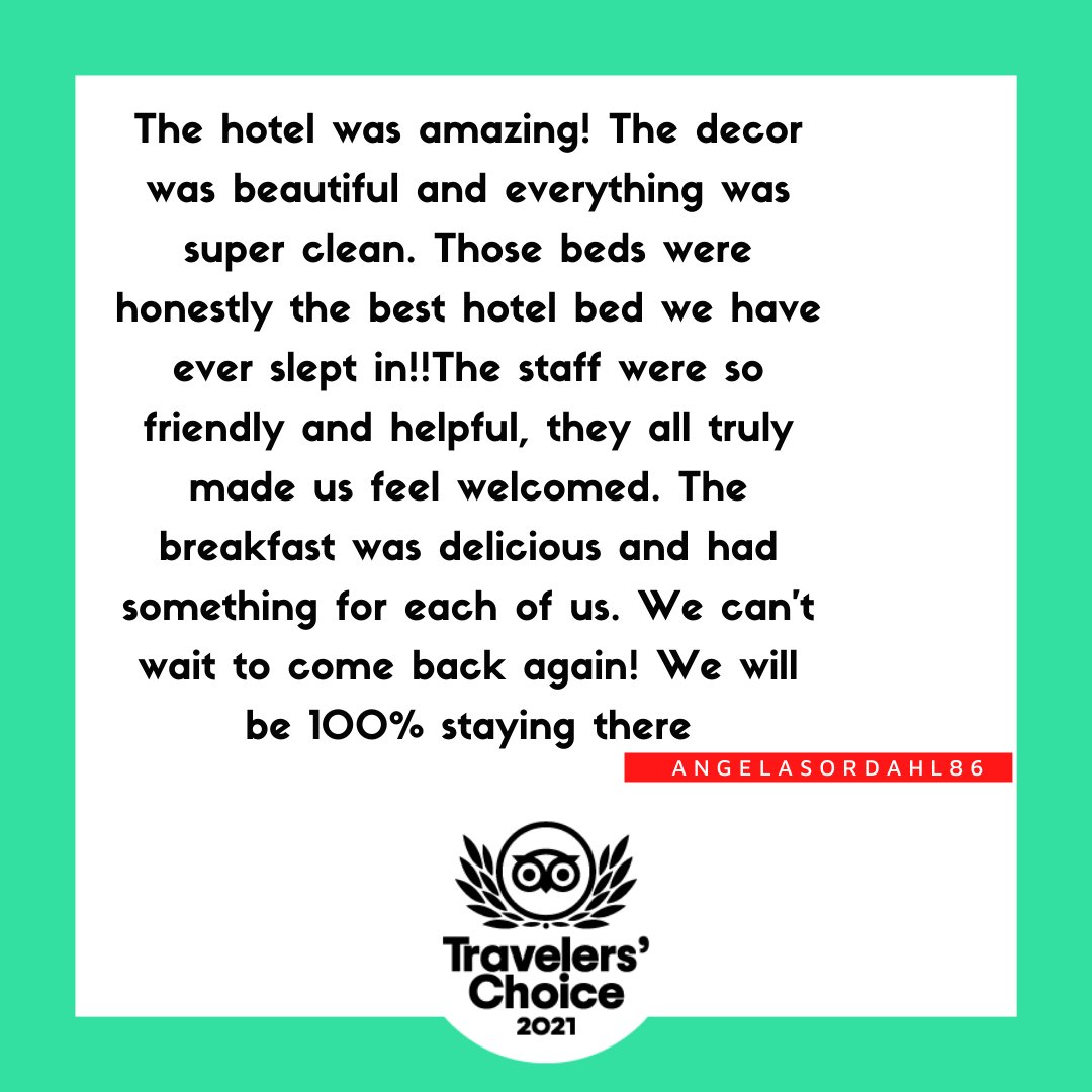 Thanks for your review angelasordahl86 🤩
Another fantastic review from one of our recent guests!