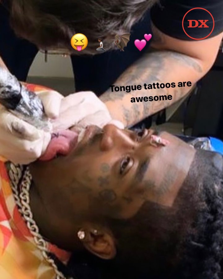 Lil Uzi Vert Gets Tongue Tattoo | HipHopDX