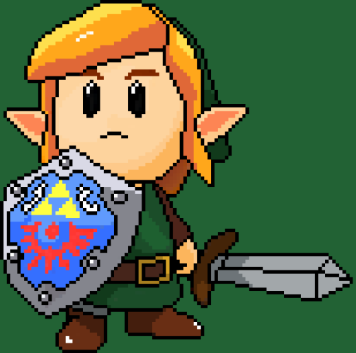 The Legend of Zelda Link pixel art