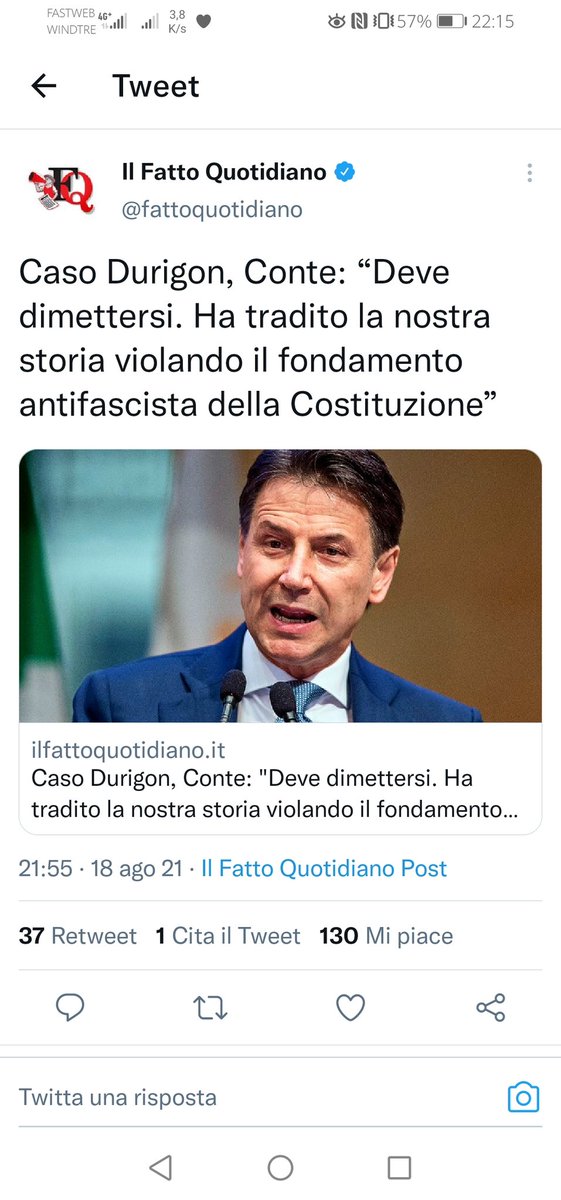<a href="/MT_Meli_/">Maria Teresa Melì</a> Ma figurati se il pavone vanitoso si può occupare di sciocchezze come l'Afghanistan.. Lui ha cose più serie su cui disquisire e i suoi sodali del Fatto gli danno voce sulle vere urgenze del paese!