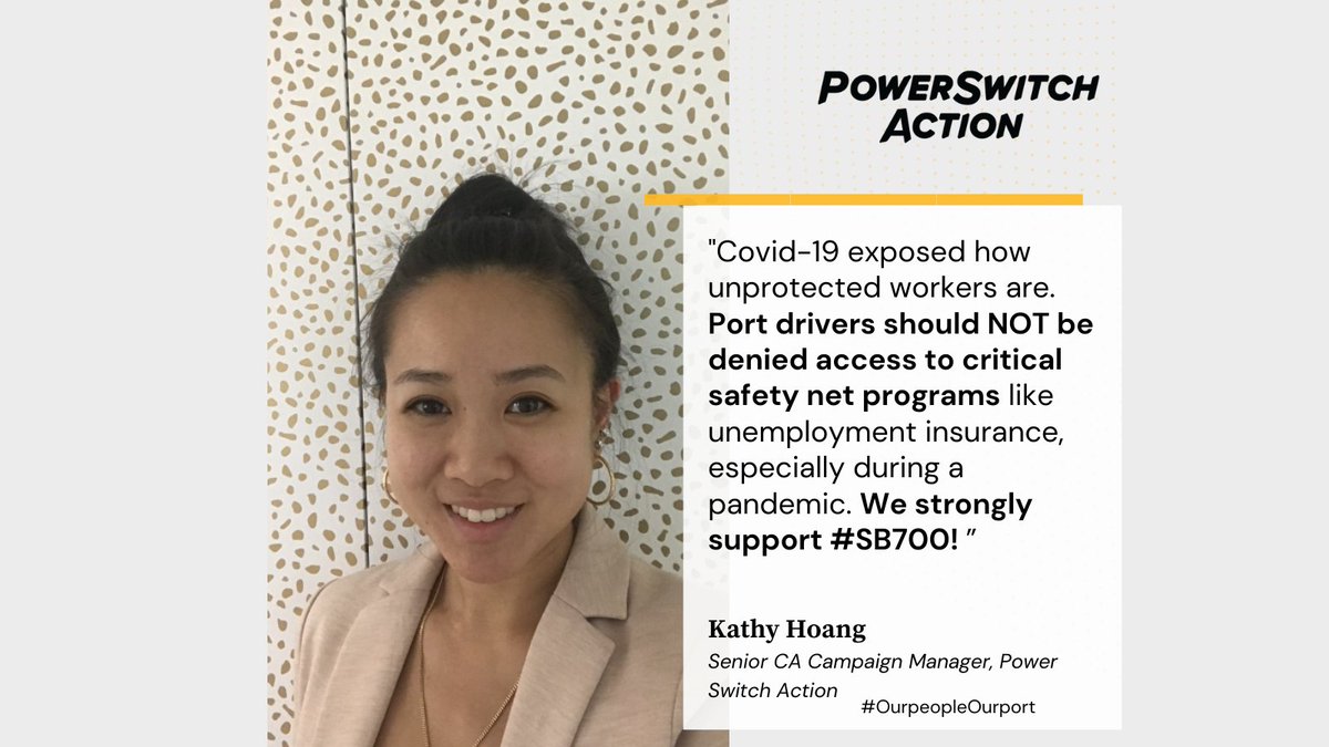 OurPortLA's tweet photo. Port Drivers deserve good wages and access to critical safety programs. Thank you @powerswitchact for supporting our State bills to #protectdrivers.
Shout out to @SenMariaEDurazo for your incredible work and advocacy! #SB700 https://t.co/NMPO5sSezX