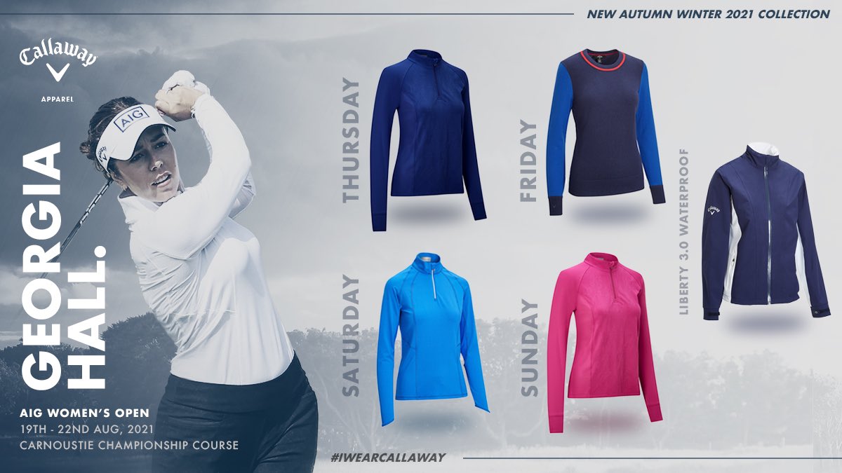 Ready and set for everything and anything the weather has to throw at me this week @AIGWomensopen thanks to the NEW AW21 Collection by @ApparelCallaway See link to discover full collection: bit.ly/2W0VV5N #AIGWO #WorldClass #IWearCallaway