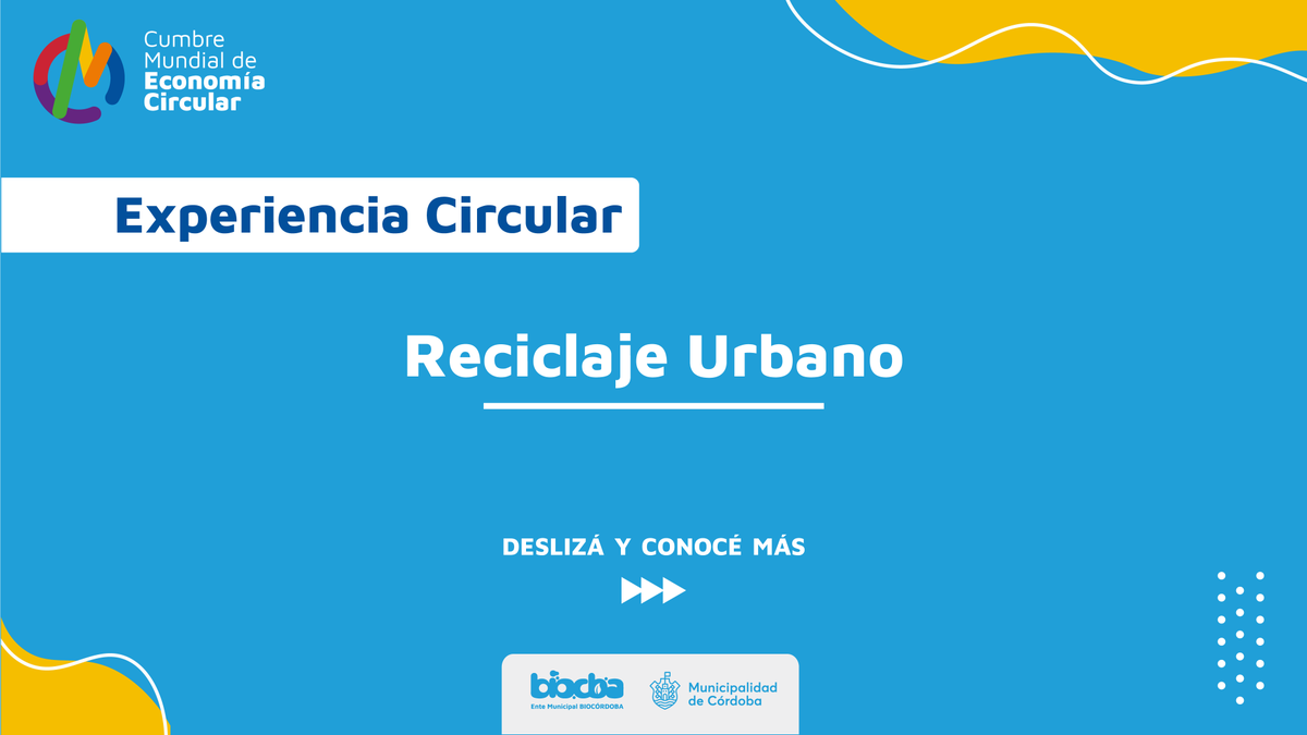 BioCba's tweet photo. #AHORA ultimo bloque del Panel de Experiencias Circulares en la #CumbreMundialDeEconomiaCircular ♻ "RECICLAJE URBANO" 

Modera: @mateoferrer90 y participan @UrbacorSa, @lamsacba, @LUSA_GE 
  
SEGUILO EN VIVO EN: https://t.co/AGacyR94u7

#CumbreMundialDeEconomiaCircular https://t.co/H9DFOMcJyS