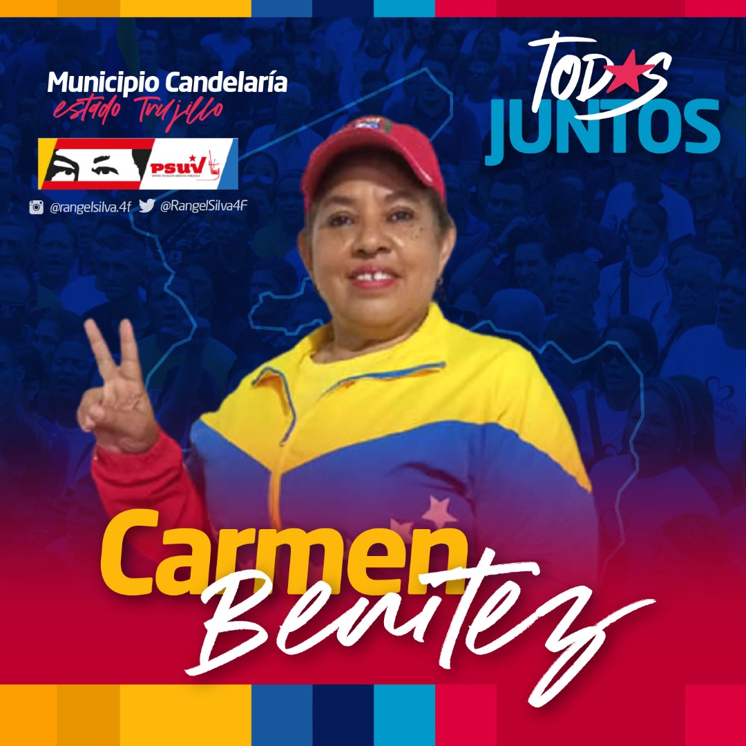 En #Trujillo tenemos guerreras que nos representarán el próximo #21Nov con profundo espíritu revolucionario. En Candelaria Carmen Elena Benítez seguirá impulsando las potencialidades, especialmente agrícolas, de este municipio.

<a href="/PartidoPSUV/">PSUV</a> 
#PatriaProductiva