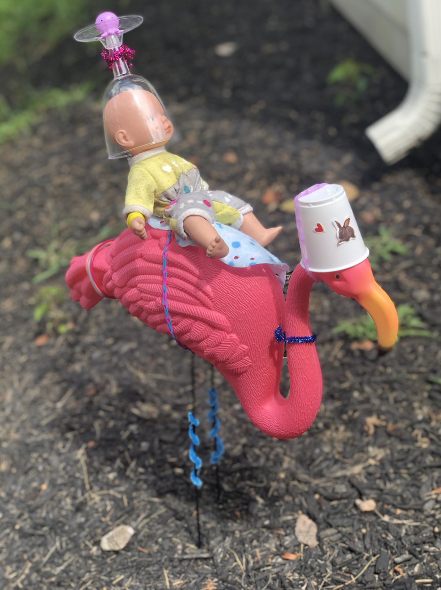 Pocopsonlib's tweet photo. #birdsofafeatherreadtogether #FlamingoParade @UCFSD @clifbeaver https://t.co/S1ZQsD3KAN