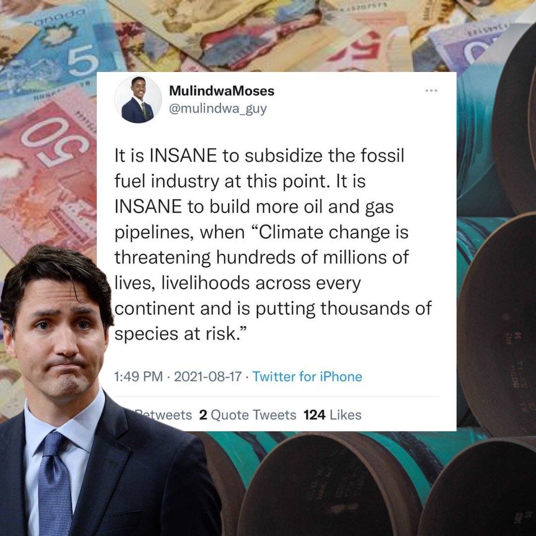 And yet, <a href="/JustinTrudeau/">Justin Trudeau</a> still plans to build #TransMountain pipeline to pay for climate action. Despite reports that #ClimateAction will make it unprofitable. #Cdnpoli #elxn44

🎶All the things a pipeline can do a #WealthTax can do better 🎶 #TaxTheRich >> act.gp/3AOeMzN