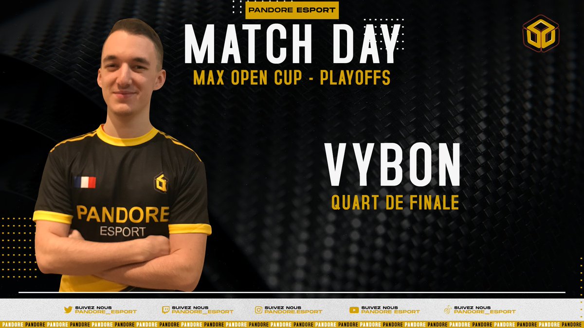 Pandore_esport's tweet image. [ #Hearthstone ]

Notre joueur @Vybon_HS s'affronte aujourd'hui contre @gago_HS 🇫🇷 pour son match de quart de finale de la #MaxOpenCup !

Bon courage à toi 💪🏻💪🏻

#WeArePandore ⚫️🟡