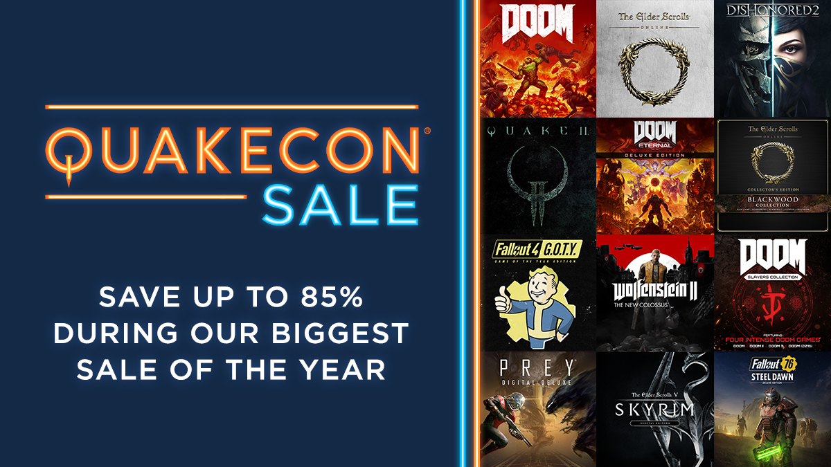 Bethesda on Twitter ".QuakeCon is almost here! To celebrate, you can