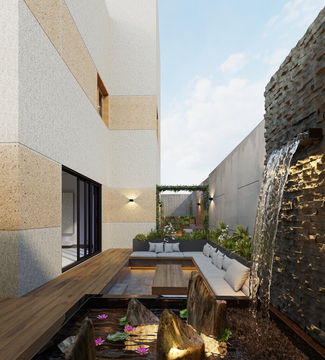 leconarch's tweet photo. ارتداد منزل بالمملكة العربية السعودية من تصميم فريق عمل #LECON
اهتم التصميم بمفردات العمارة الحديثة وتقنيات البناء المستدامة، مثل استخدام ال #Technowood في بعض عناصر الفرش والحوائط. https://t.co/LCLTJLy2i0