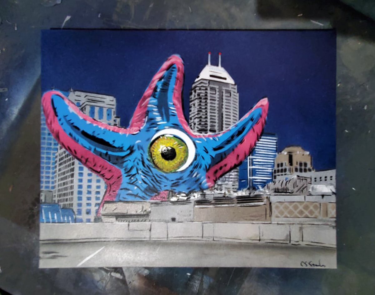 kriminalrx's tweet photo. Indianapolis VS Starro The Conqueror
CS Stanley
#Indy #Indianapolis #SuicideSquad #Starro #VS #CSStanley #ComicArt #FanArt #spraypaint #Stencils https://t.co/2lTEVy71Iq