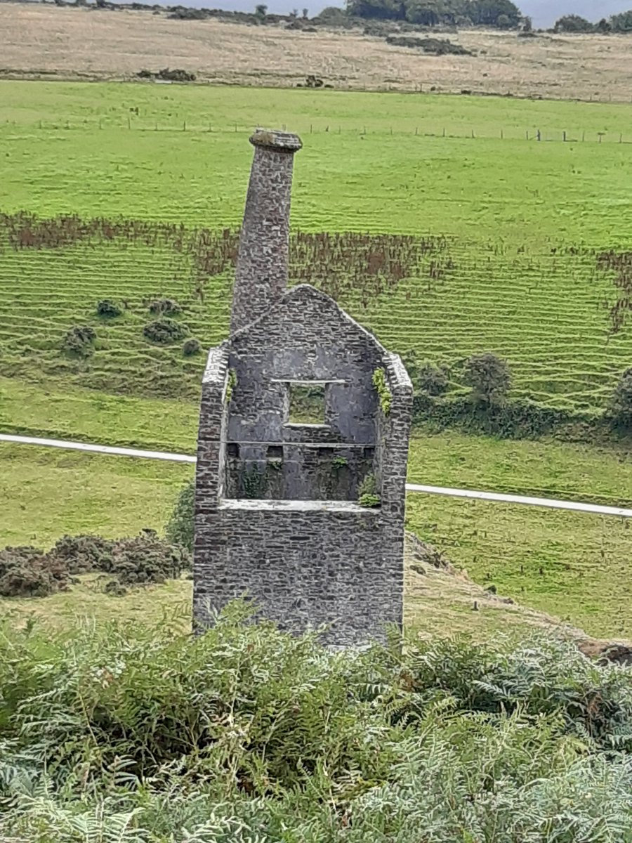 The wonderful Wheal Betsy engine house, complete with wonky chimney. It was built 1868 to house a Cornish beam pumping engine. It sits just below the road between Mary Tavy and Lydford. I usually wizz passed it in the car. Great to see it up close - great spot for a lunch stop😋