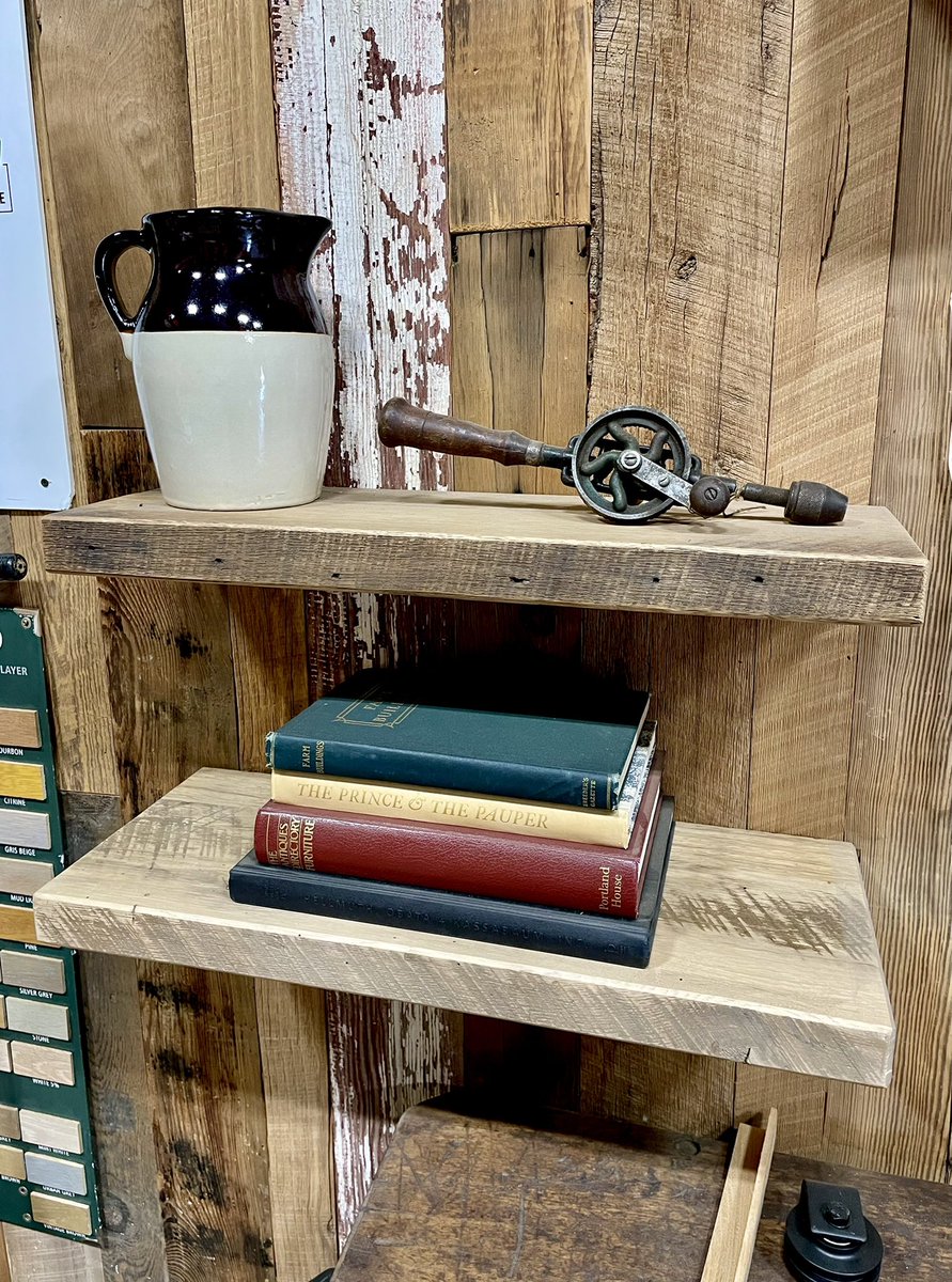 ReclaimedBarnOH's tweet photo. Reclaimed wood shelves are the 
perfect accent piece for many interior styles. We have them available in a variety of sizes in store now!

#reclaimedbarn #reclaimedwood #shelves  #interiordesign https://t.co/XhwW3NPfkC