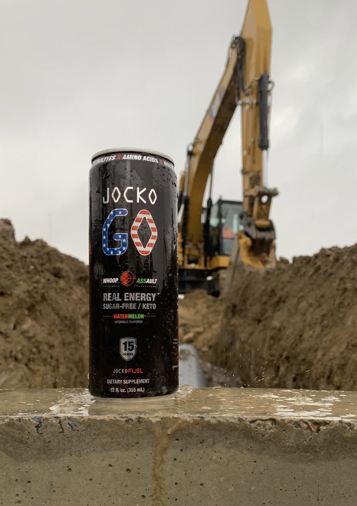 About92phatkids's tweet image. We build America, rain or shine, with the help of @jockowillink’s Jocko Go Whoop Assault! I need a no bulls**t energy source to help me bring you clean running water and a place for your s**t to go! And this delivers every time! #jockogo #whoopassault #molk #construction