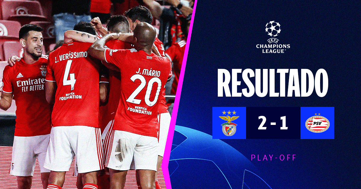 SLBenfica's tweet photo. #SLBPSV | ⏹ Termina o encontro! | Vê tudo no nosso Site ➡ https://t.co/GLnjQ0jDlK 

#UCL https://t.co/LosVtw3SlC