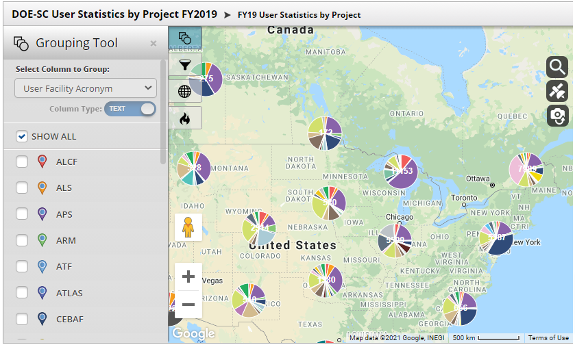 SSURFacilities's tweet photo. The map and source data below contain information regarding FY 2019 user projects at the @ENERGY Office of Science User Facilities, summarized at the project level.
#userfacilities #SSURF 
https://t.co/CU1SoLRkEk https://t.co/NsCGoM4hIE
