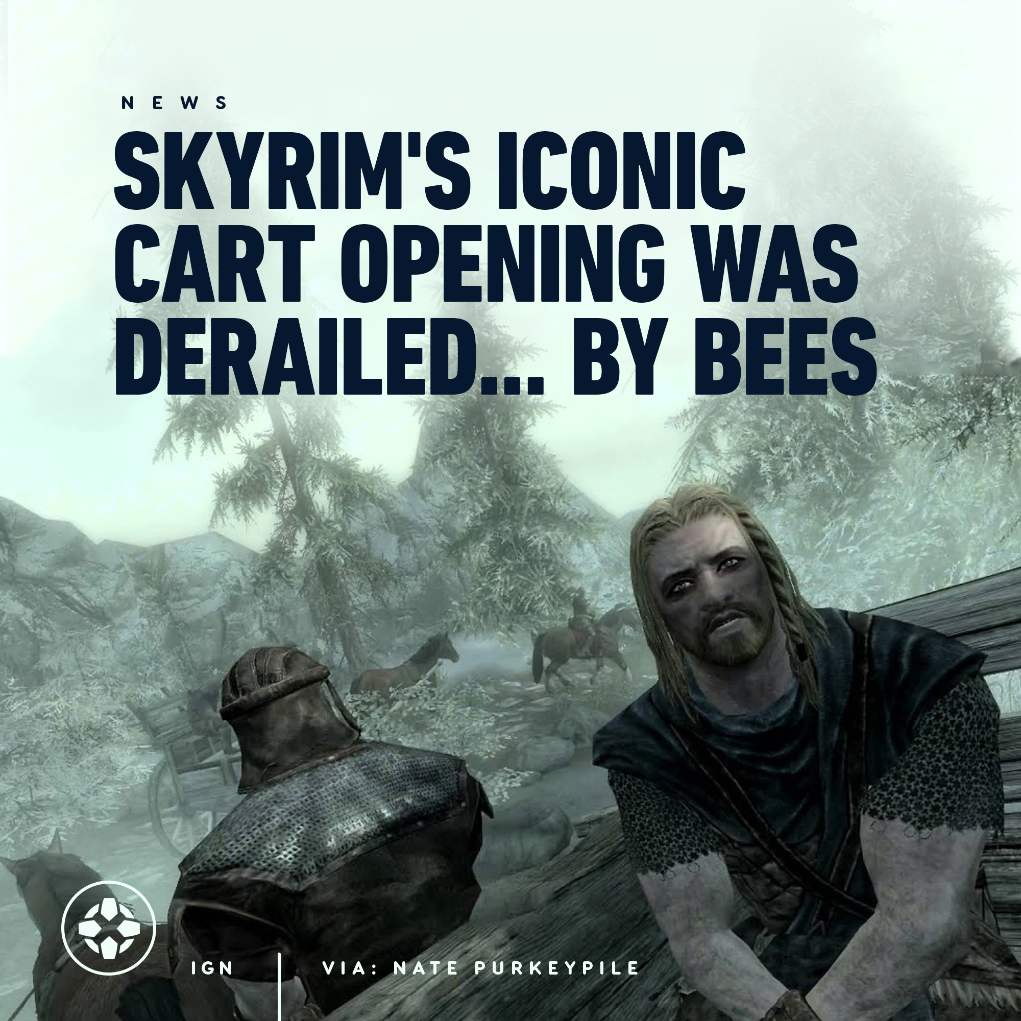 Ign You Re Finally Awake At One Point In Skyrim S Development Bees Couldn T Be Picked Up And If One Happened To Cross The Path Of The Cart From The Opening Sequence