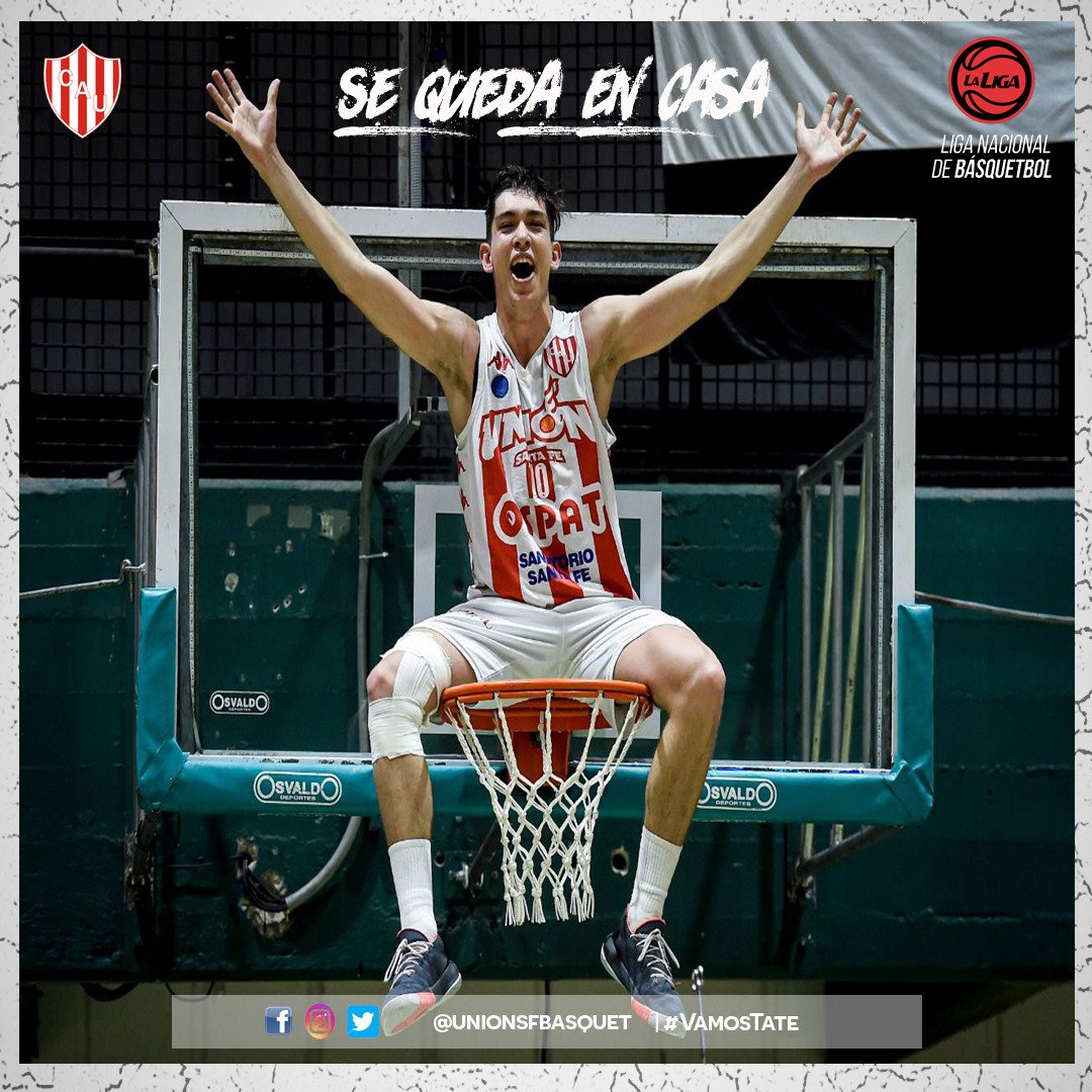 unionsfbasquet's tweet photo. ¡Se queda en casa!❤️🤍
Estamos felices de anunciar la continuidad de Andrés Jaime en el equipo profesional que afrontará la próxima Liga Nacional de Básquet.
El base renovó su vínculo con la institución y disputará su sexta temporada con la camiseta Rojiblanca. #ElEquipoDeSantaFe https://t.co/iAGie6d1Os