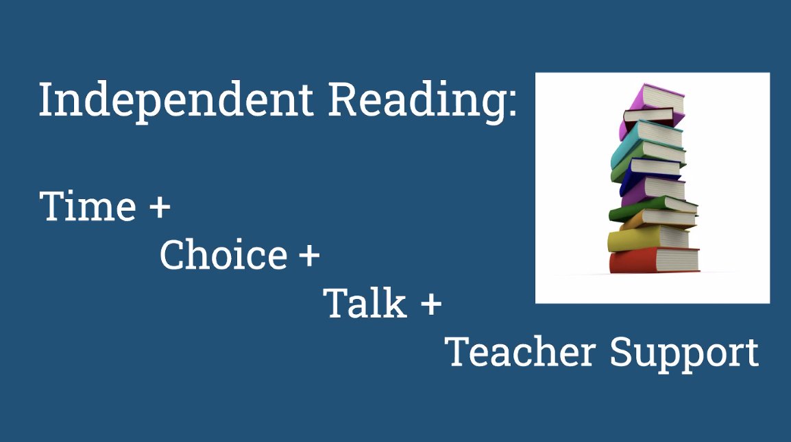 Independent reading: Key components are so well explained! No to leveled libraries. Yes to balance! 

<a href="/trustingreaders/">Jen & Hannah are here to support teachers&students</a> #trustingreaders #teacherstogether