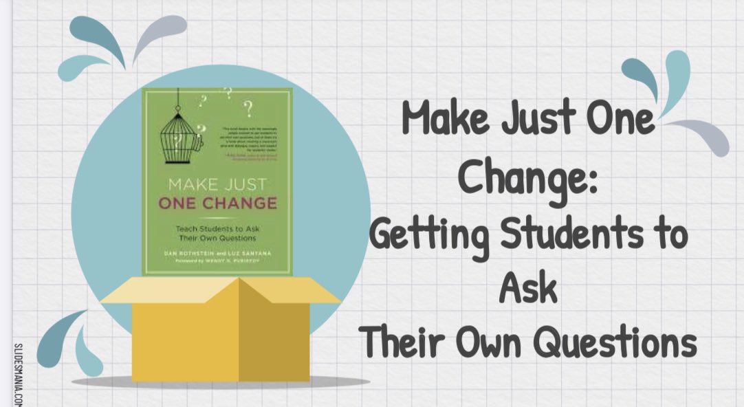 I recently provided PD to develop student’s own questioning. Happy so many reported back that they used it with success! I’m changing the world one PD at a time. Let me know if you went to my PD and used it already and how it went! #OneTeamOneMissionOneRockHill