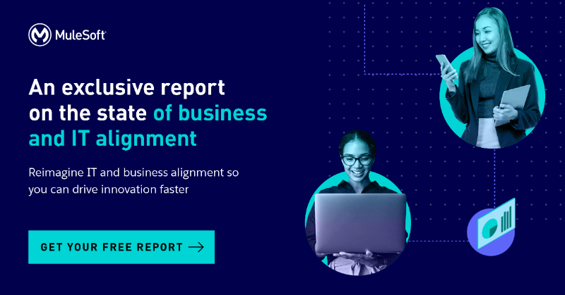 MuleSoft's tweet photo. The wait is over; the results are in! 

We surveyed 2,400 IT and business decision-makers across the globe about their business priorities over the next 12 months. Here are the trends you need to know to deliver business outcomes faster.
