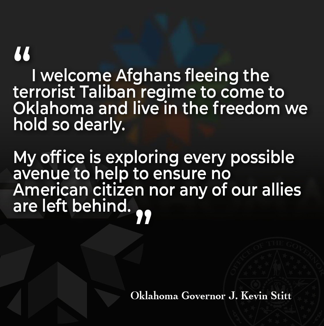 Governor Kevin Stitt (@govstitt) on Twitter photo 