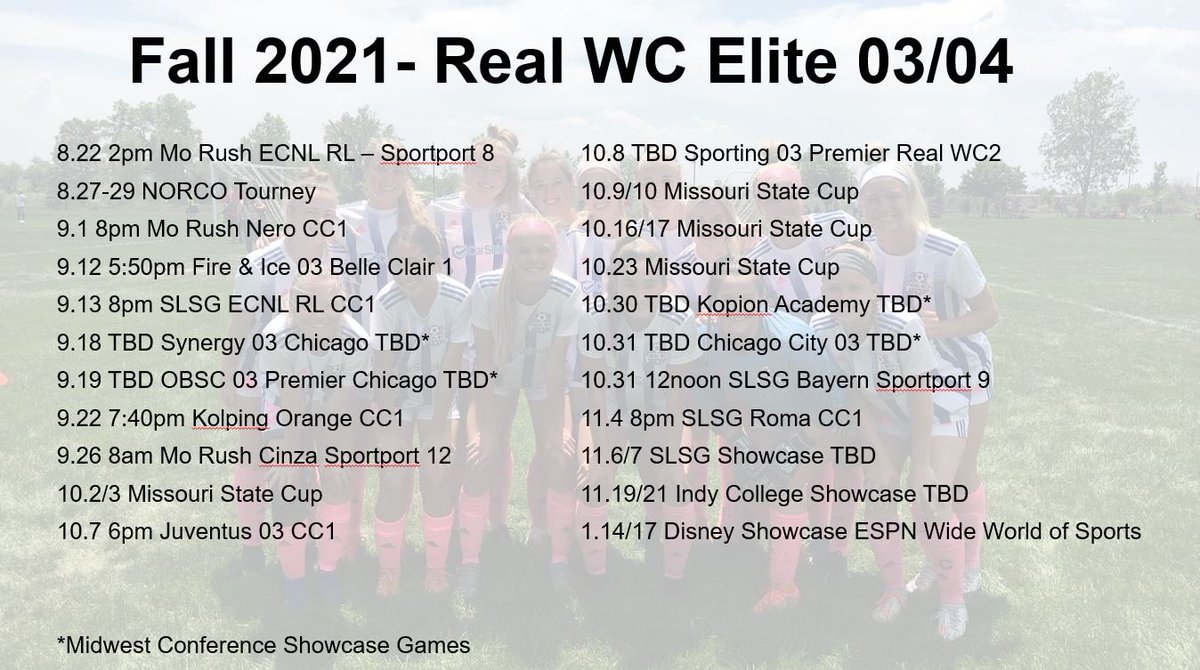 We’re ready for our last club season! What a gift it has been to be together for this journey. Let’s gooooooo!