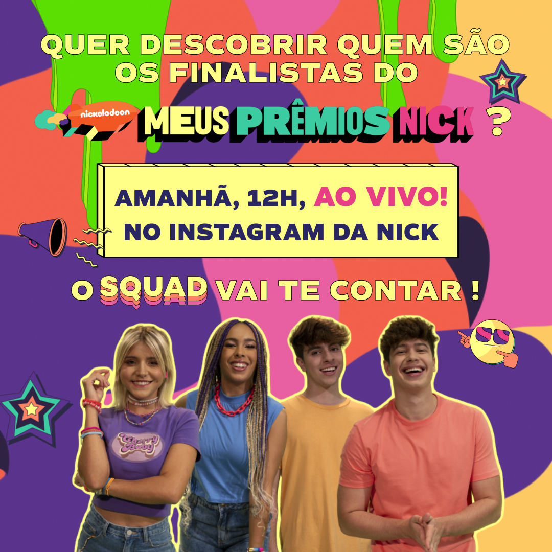 NickelodeonBR's tweet photo. Quer saber se os seus favs passaram pra segunda fase do #MPN? 🤫 O #MPNSquad vai contar pra vocês 🙌🏻 A live com o anúncio dos finalistas vai rolar AMANHÃ no meu Instagram, 12h, não percam 😉 https://t.co/TSaANXzf3o