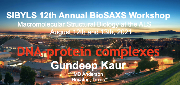 SIBYLS 2021 BioSAXS workshop - DNA protein Complexes youtu.be/mj5leEjKBMc via @YouTube