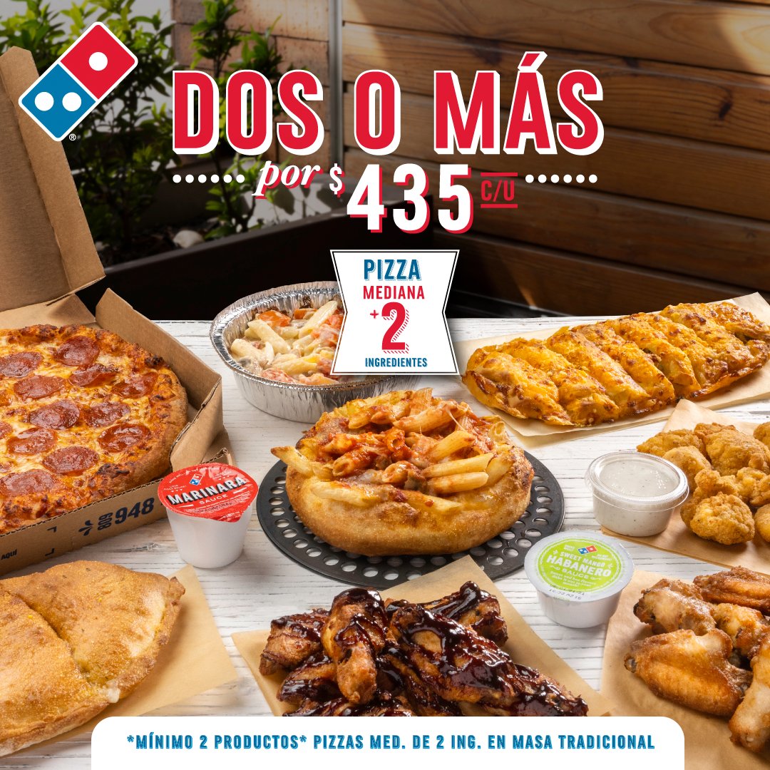 DominosRD's tweet photo. Dos no es suficiente, ¡quiero más!... Quiero mi pizza, mis #ChickenChunks, un servicio de #StuffedCheesyBread nunca está demás... ¿Qué otra cosa le agrego a mi orden?😜
Ordena en https://t.co/nKeBXzlYCq
L-V: Delivery hasta las 10pm/Recoger 11am-10pm
S-D: Recoger hasta las 10pm https://t.co/BC9s81zejD