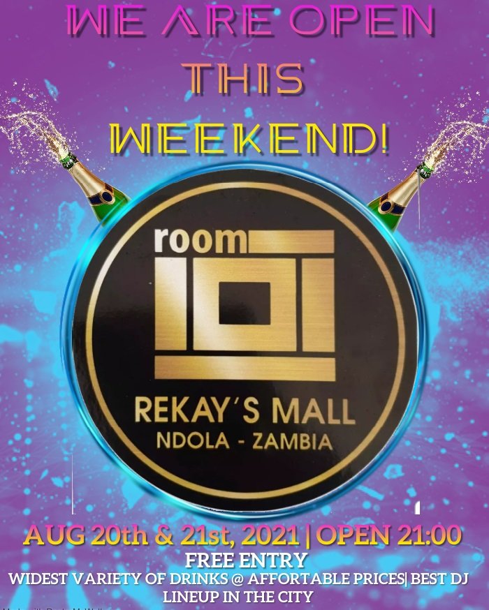 We are back this weekend!spread the word,the Copperbelt's classiest joint is open this Friday &amp; Saturday.

Entry is free!

Cc : <a href="/geshgroove/">Chishala Chitoshi Jr 🇿🇲</a> <a href="/DJAcademyZambia/">DJAcademyZambia</a>