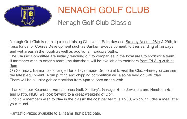 Nenagh Golf Club tweet media