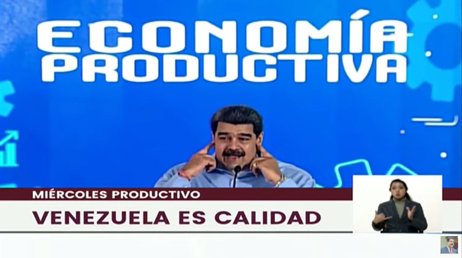 #EnVivo El presidente de la República, @NicolasMaduro indicó que esta es la economía real, la economía que produce los diferentes rubros que necesitamos para vivir. #PatriaProductiva
