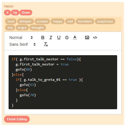 FlowSoft1's tweet image. DialogSys uses Javascript to construct the logic in your dialogs. Simple and familiar.