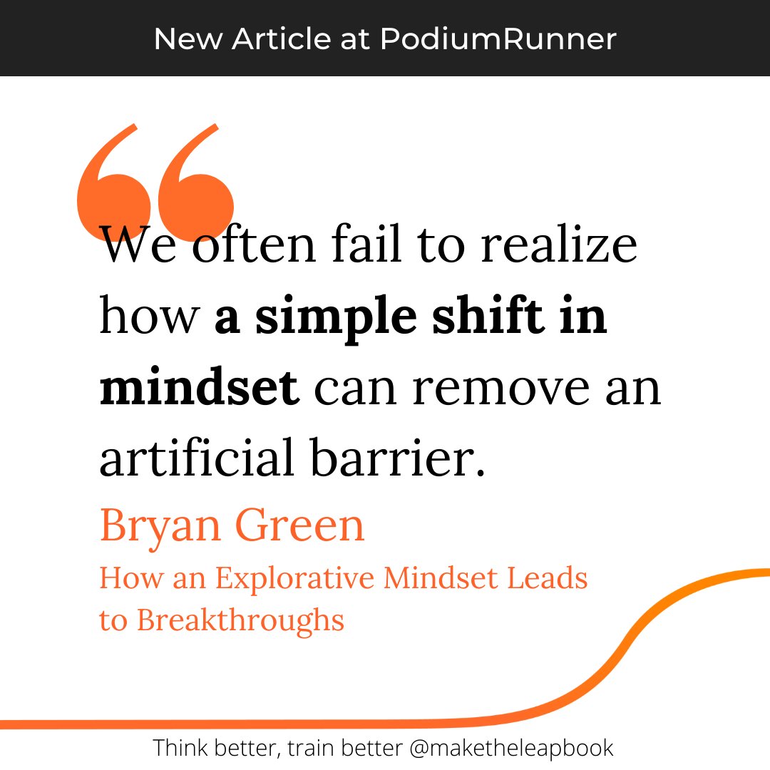 maketheleapbook's tweet image. New article @podiumrunner

The simple mindset shift triathlete @kzaferes6 used to prepare to win 2 medals in Tokyo.

podiumrunner.com/training/how-a…

#maketheleap #runningbook #racingmindset #trainingmindset #explorativemindset #executionmindset #mindsetshift @genucan @gobemorepodcast