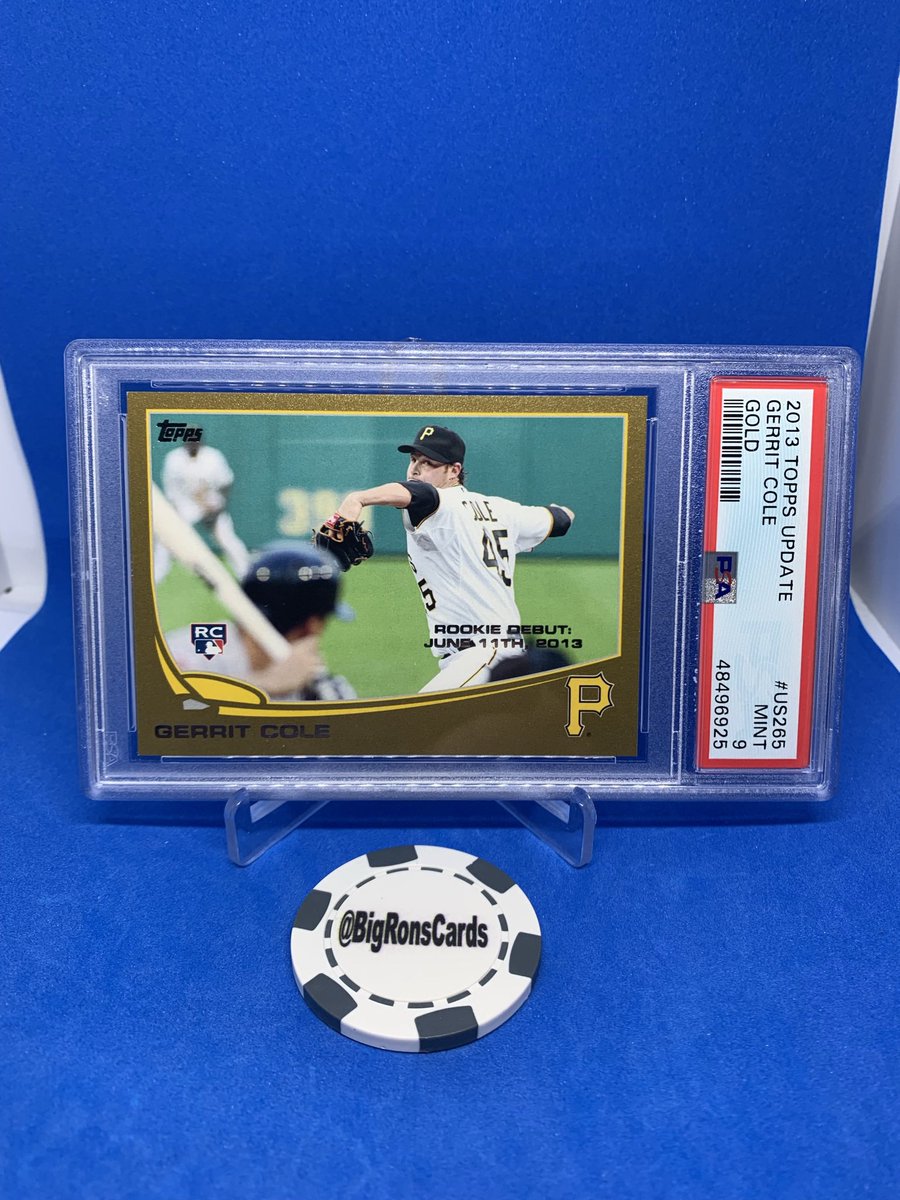 Gerrit Cole Gold Rookie PSA 9 - $55 shipped BMWT @sports_sell @HobbyConnector https://t.co/DrNZTkzOo4
