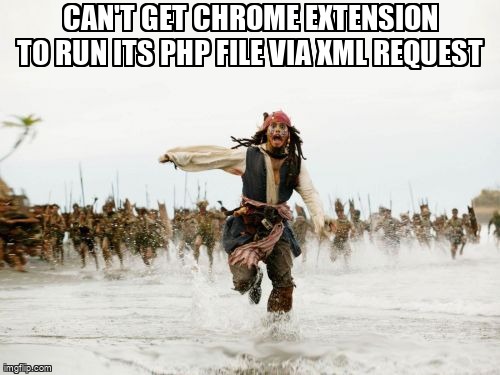 overflow_meme's tweet image. Can't get Chrome extension to run its PHP file via XML request stackoverflow.com/questions/6884… #php #xmlhttprequest #chromeextensionmanifestv3 #googlechromeextension #javascript
