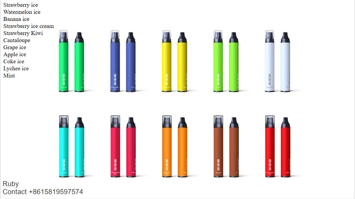 RubyChe48746213's tweet image. 1500puffs-5ml-850mAh-1001B
Stainless steel + painting
Strawberry 
Watermelon 
Banana 
Strawberry ice cream
Strawberry Kiwi
Cantaloupe
Grape 
Apple 
Coke 
Lychee 
Mint
More info. at sikaryvapor.com
Vape factory provide OEM
Contact: +86 15819597574
 #vape
