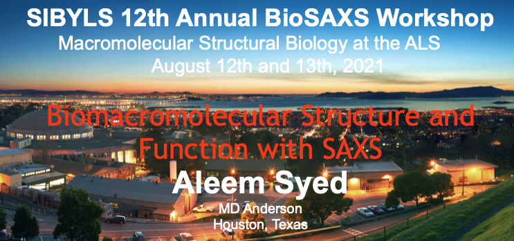 SIBYLS 2021 BioSAXS workshop : Biomacromolecular Structure and Function... youtu.be/QuX5ZaF3aQs via @YouTube