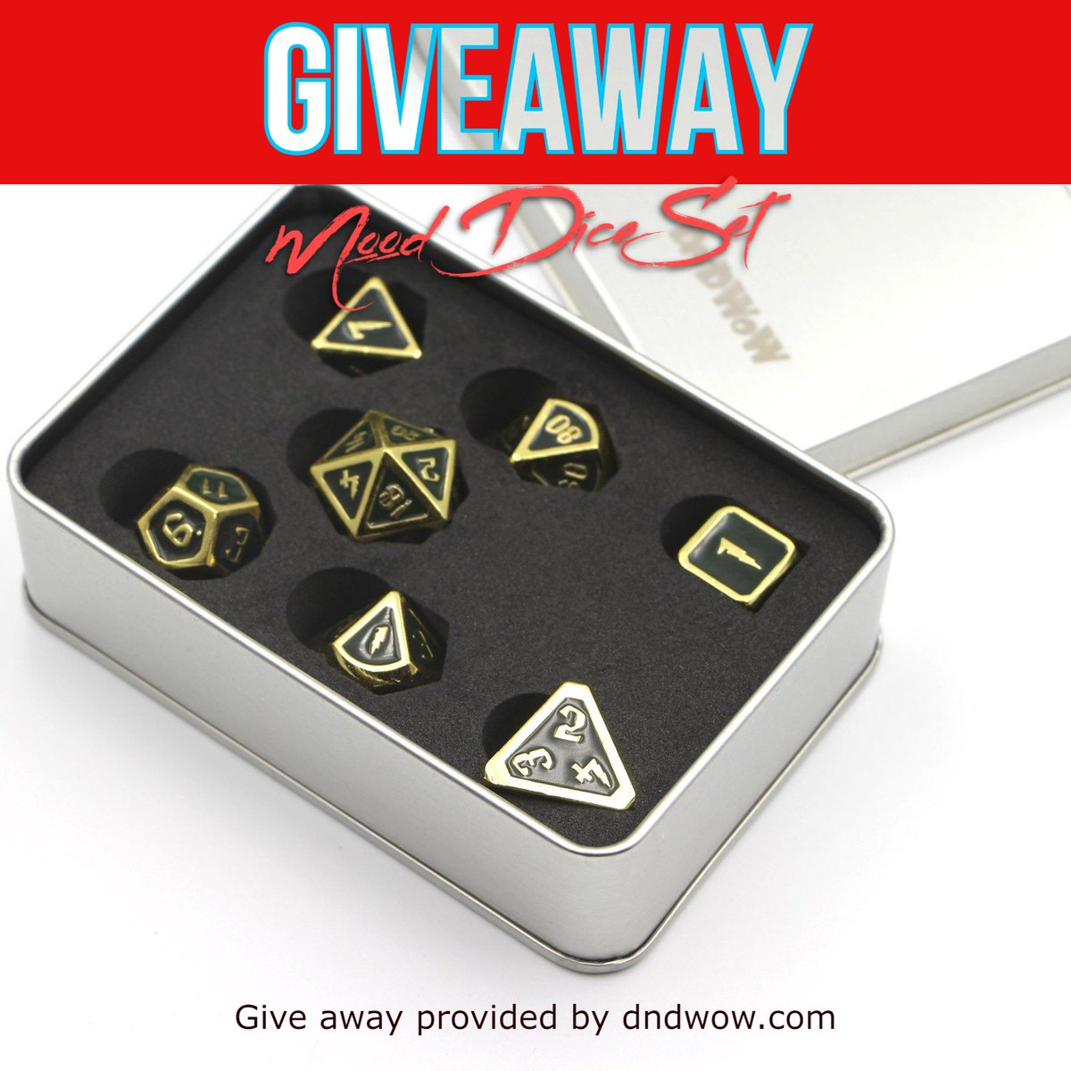 theactionsturge's tweet photo. Join us live tonight for our weekly dungeon crawl. We will be giving these dice away. Our friends at dndwow were nice enough to provide for this giveaway so be sure to check them out at https://t.co/RdjzPYfI2A The giveaway starts at 8 pm est and will be @ https://t.co/BLfgMK39vf https://t.co/zXXBDr2FY9