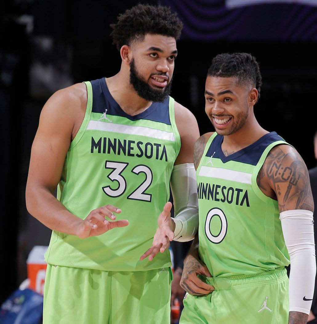 TheDunkCentral's tweet image. "They’ve seen their contemporaries having success. Devin Booker’s in the Finals. Nikola Jokic wins MVP. These are guys who they feel they are every bit as good as, if not better than —or at one point have been better than —in the league."

-Chris Finch on DLo &amp;amp; KAT
(The Athletic)