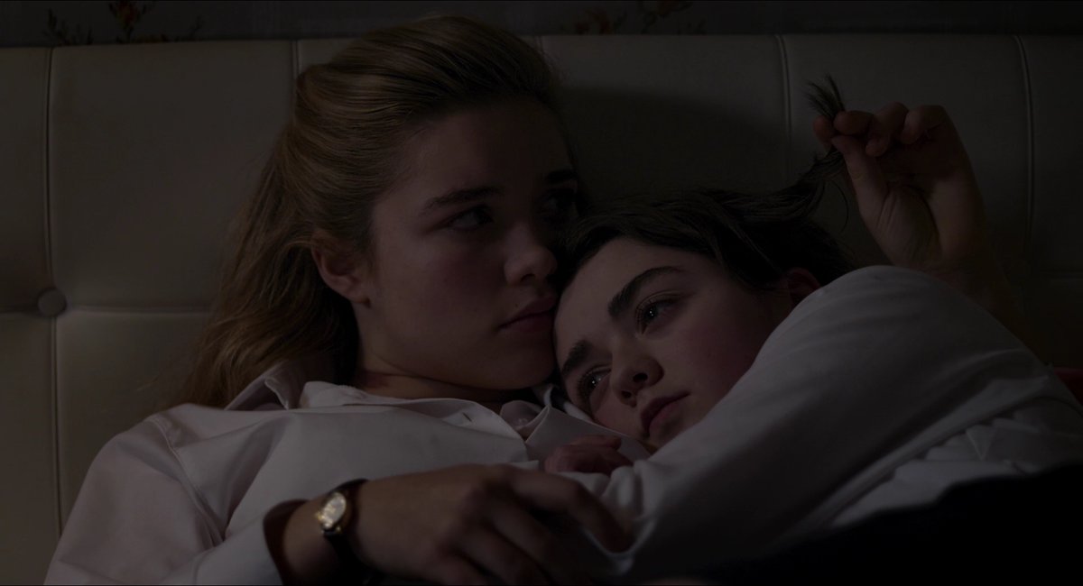 Florence Pugh and Maisie Williams in #TheFalling (2014) .