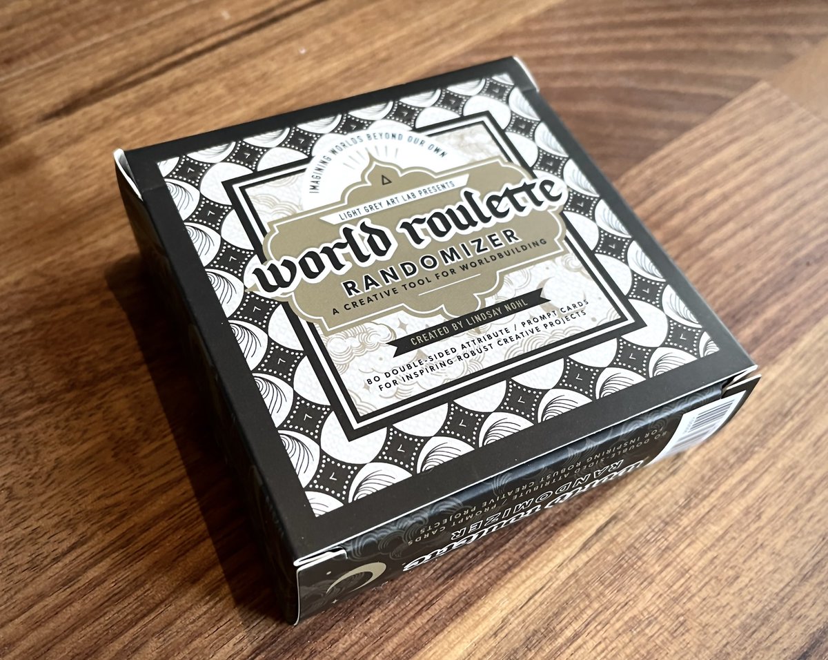 The World Roulette Collection is finally here! Now available ready-to-ship in our shop📚✨ 

Featuring the World Roulette Art Book and Compendium, World Roulette enamel pins, and World Roulette Randomizer Deck. Check it out!🖤
