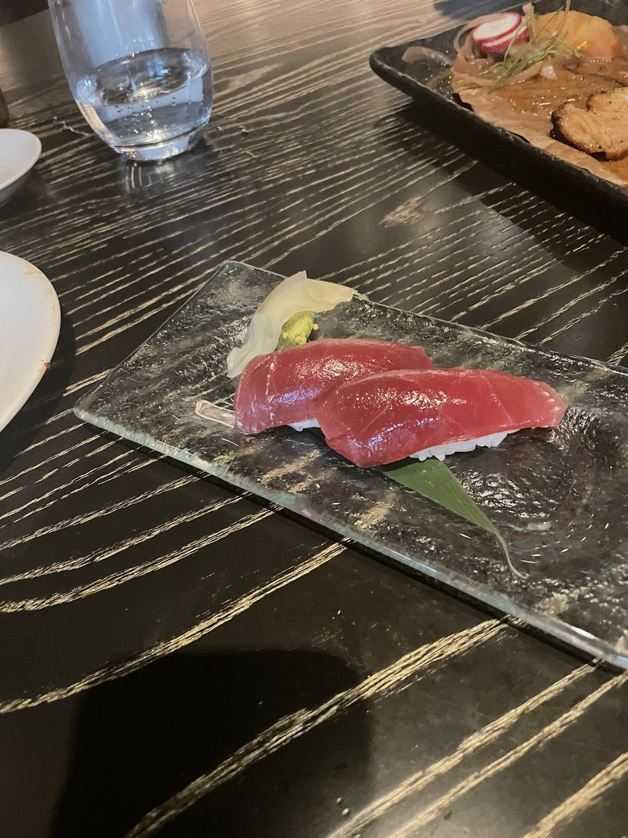 More deliciousness <a href="/NobuRestaurants/">Nobu Restaurants</a> Pork chop with peaches was a show stopper!