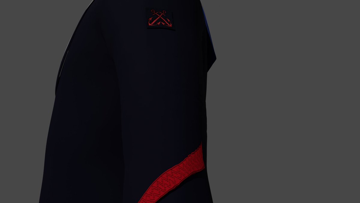 #wip Modélisation d'une tenue de cérémonie de Matelot de la Marine nationale

#modelisation3d #Blender3d