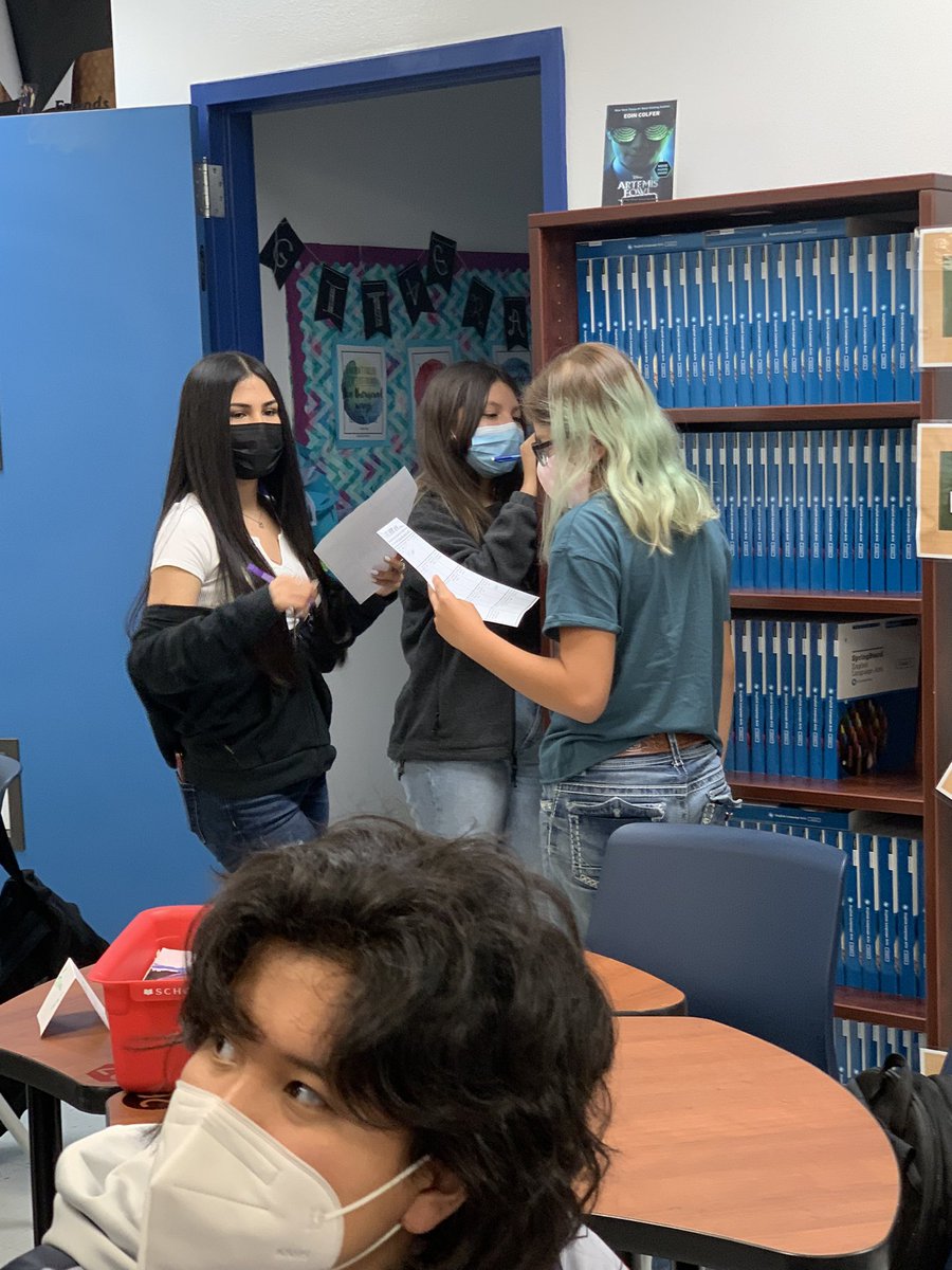 Yesterday my 8th <a href="/stem2prep/">stem2prep</a> graders worked on a “find some one who..” activity and loved every minute of it! Building connections and relationships. We are learning to socialize and be students in a classroom again #HCISDBackToTheFuture #HCISD #connectionsbeforecontent