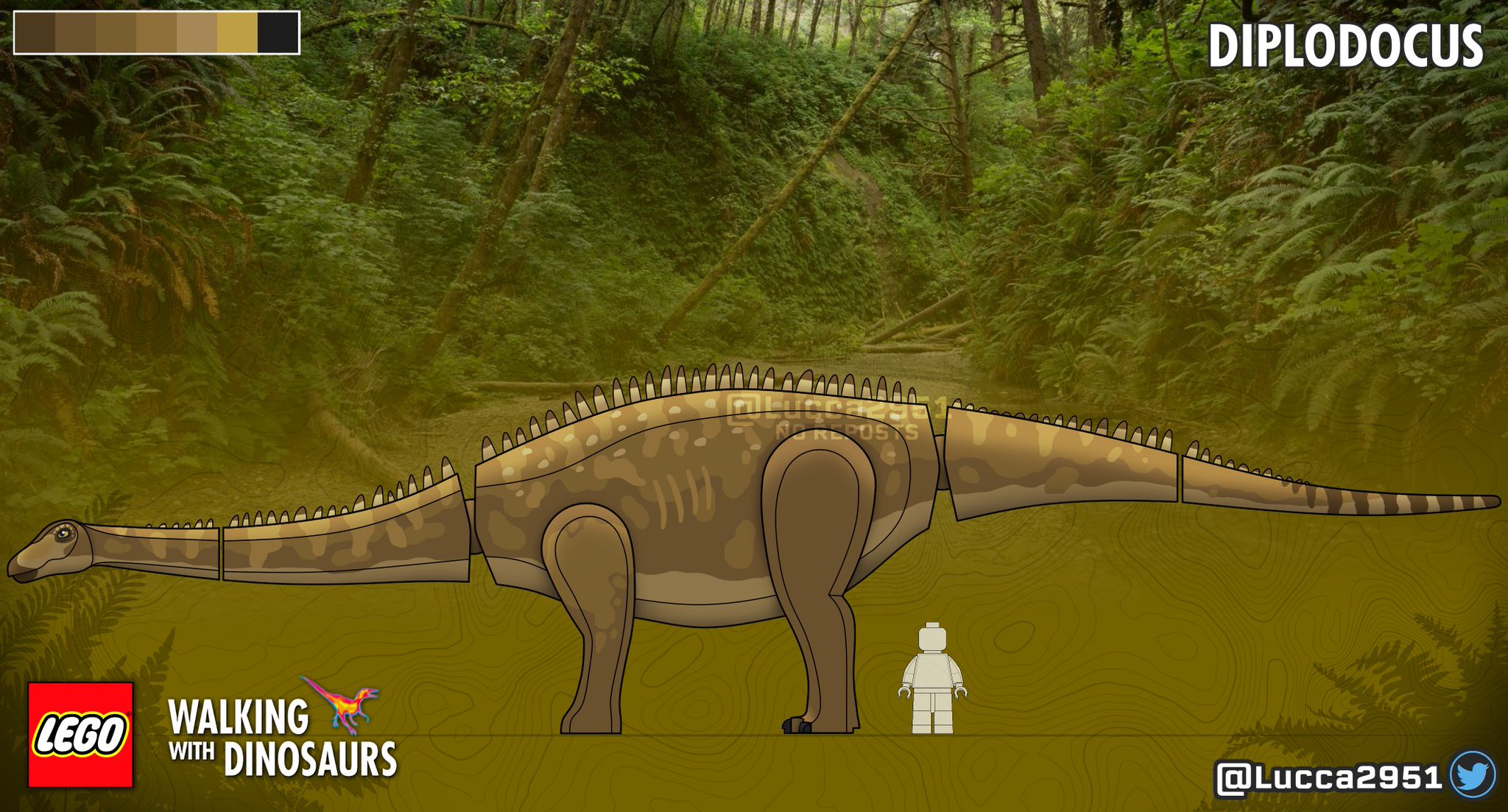 Sol on X There are many types of these gigantic long necked creatures these are Diplodocus the longest of them all. Kicking off the Time of the Titans with the one and