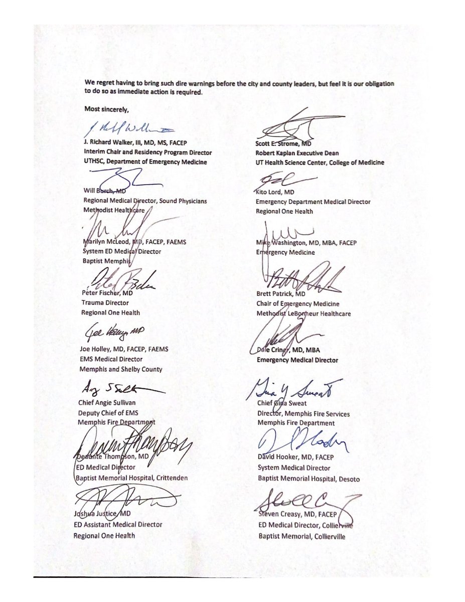 UTHSC Letter to City and County Mayors: