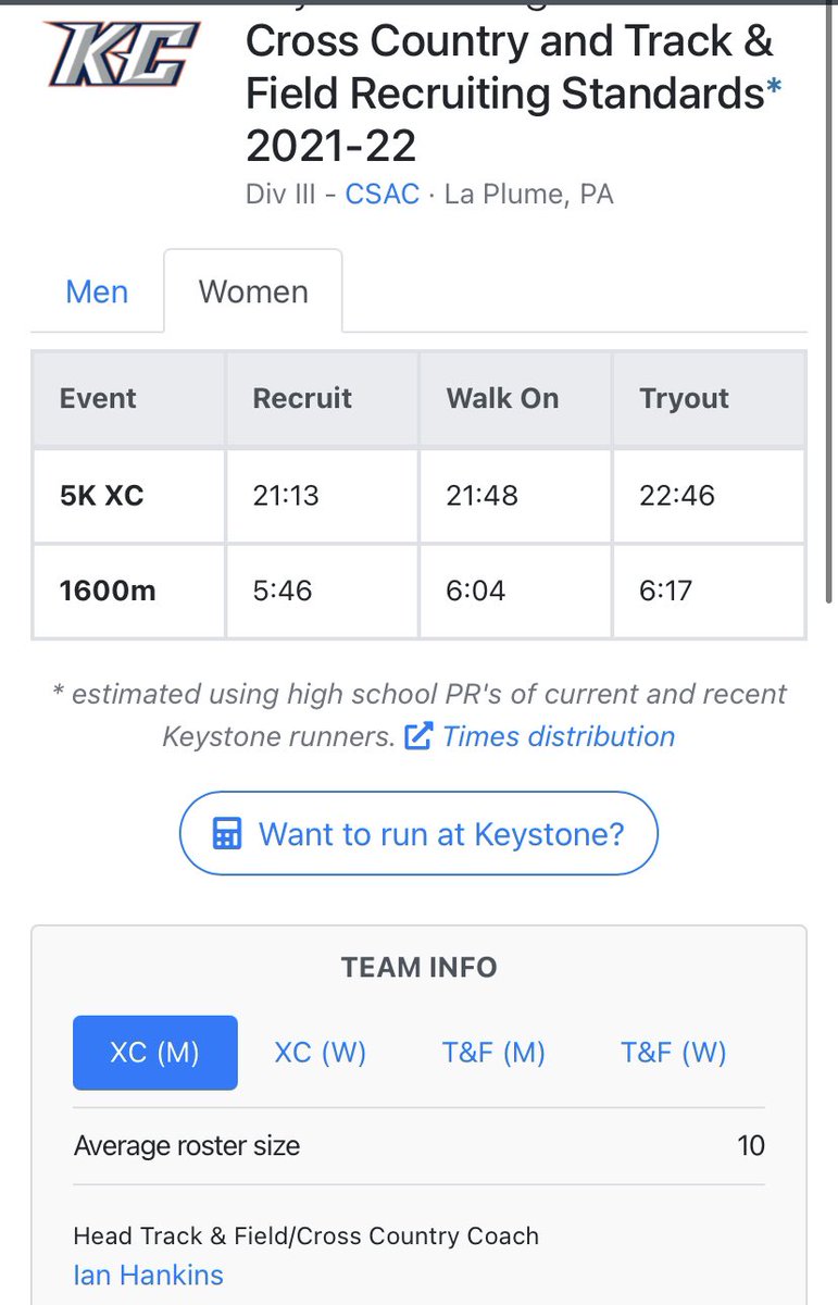 Keystone_xctf's tweet photo. Want to run at the next level? Well Keystone College is the perfect place as we are looking to grow our brand at the #TrackandFieldFactory with a distance army! #DistanceRecruits #CrossCountryRecruits #TrackRecruits #KCXCTF #PodiumProject @milesplit @CentralPARunner @ncsa https://t.co/IPmmkdLmdc