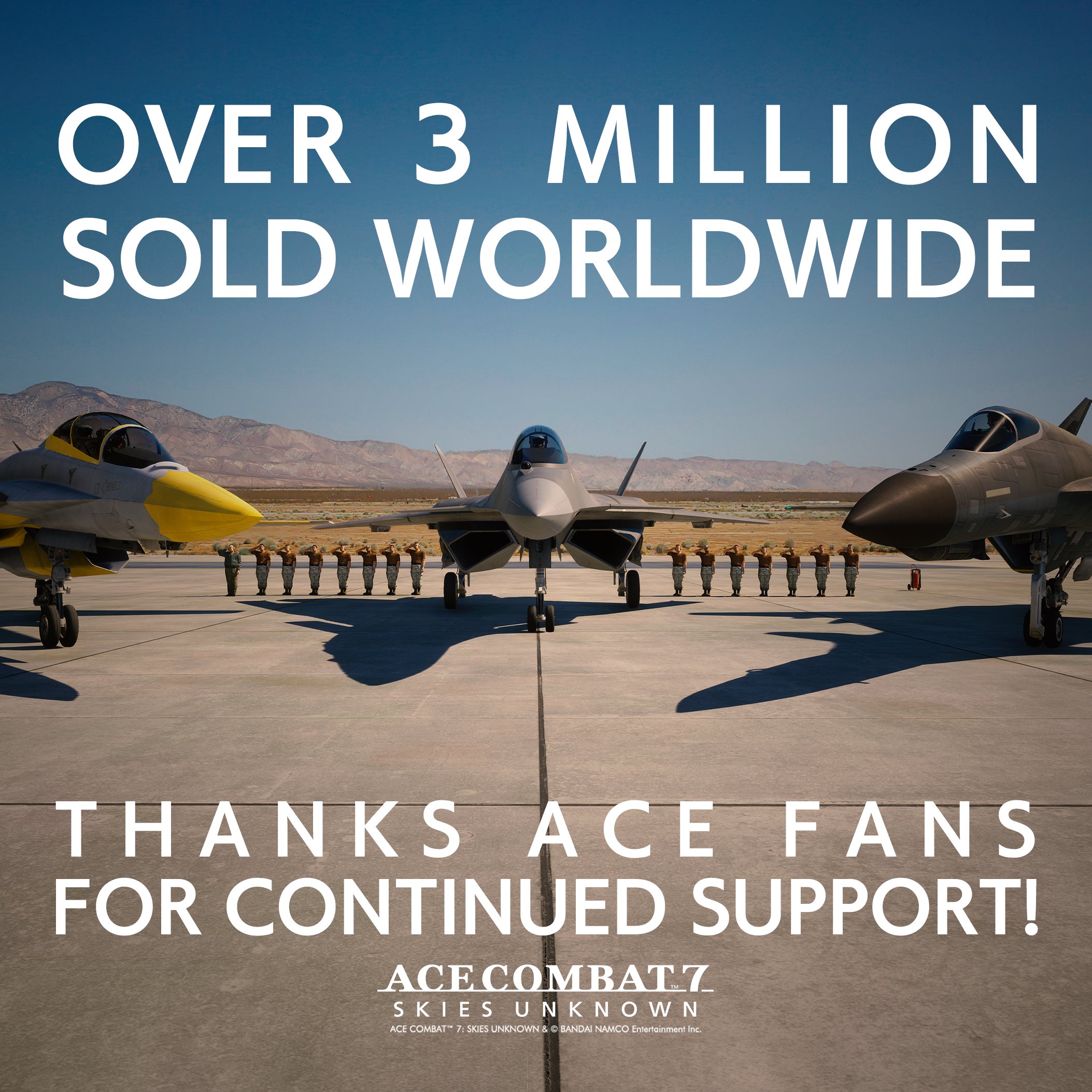 Ace Combat 7: Skies Unknown Reaches New Heights with 4 Million Copies Sold