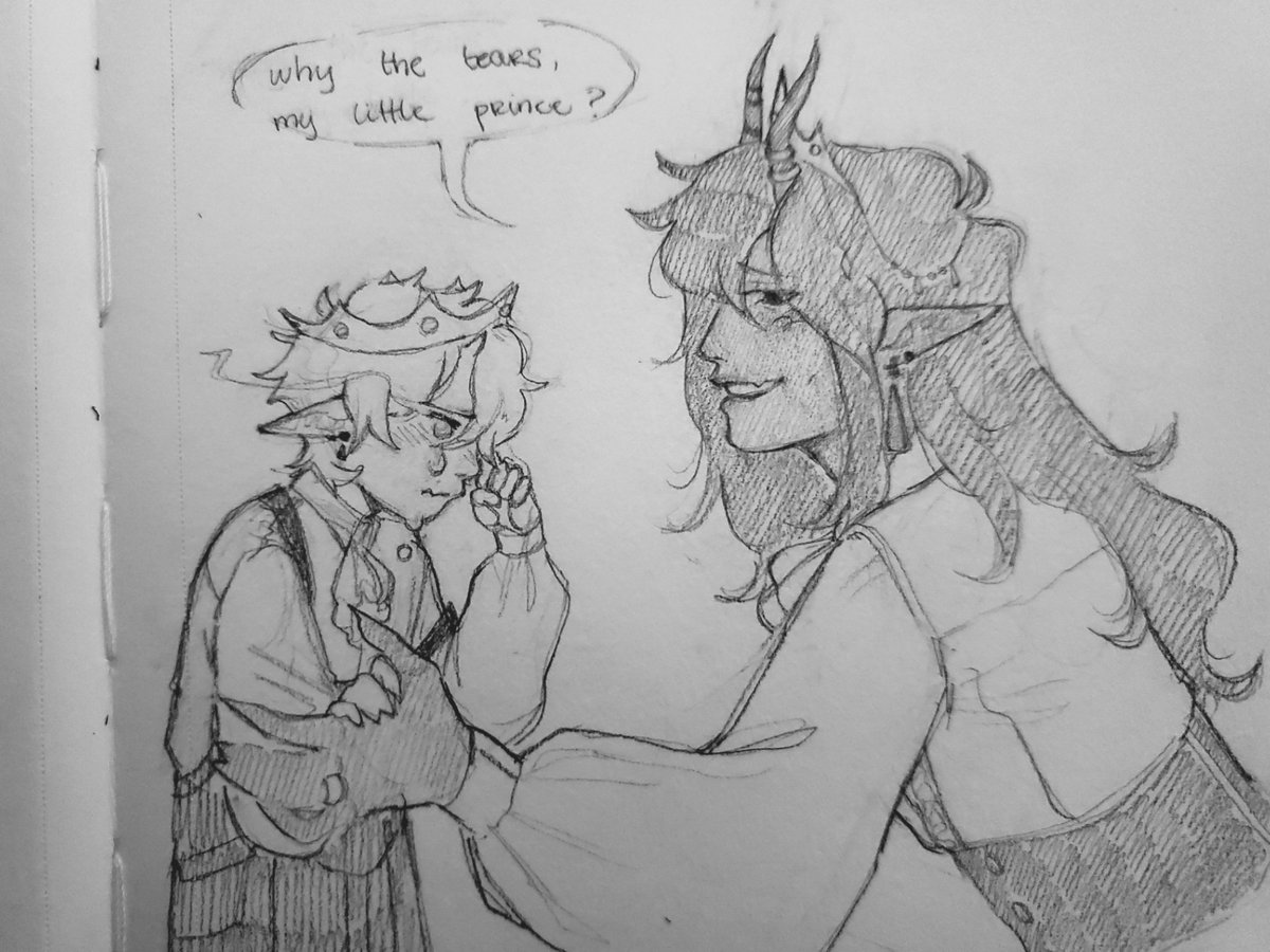 im deffo ganna digitalize this when i feel better but i just had to draw this hc ::,) https://t.co/yYjlIdb8o9 